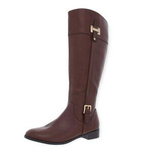 Karen Scott DELIEE2 Women's Low Heel Knee High Riding Boots Cognac Size 5